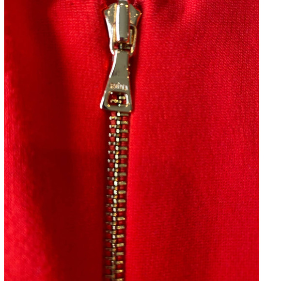INTERMIX Sleeveless Top Peplum Tulip hem Red Size Small - Picture 4 of 8